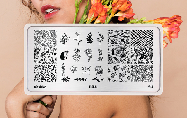 Пластина для стемпинга Go! Stamp 14 Floral