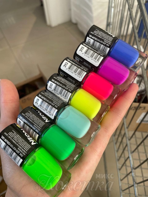 Лак д/ногтей TF Color Gel 7Days тон 310, 8мл NEON