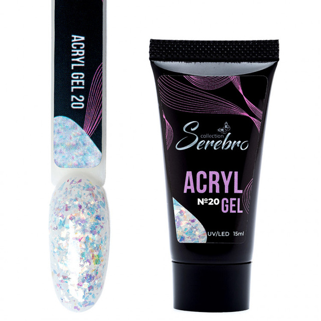 Acryl Gel "Serebro" №20, 15 мл