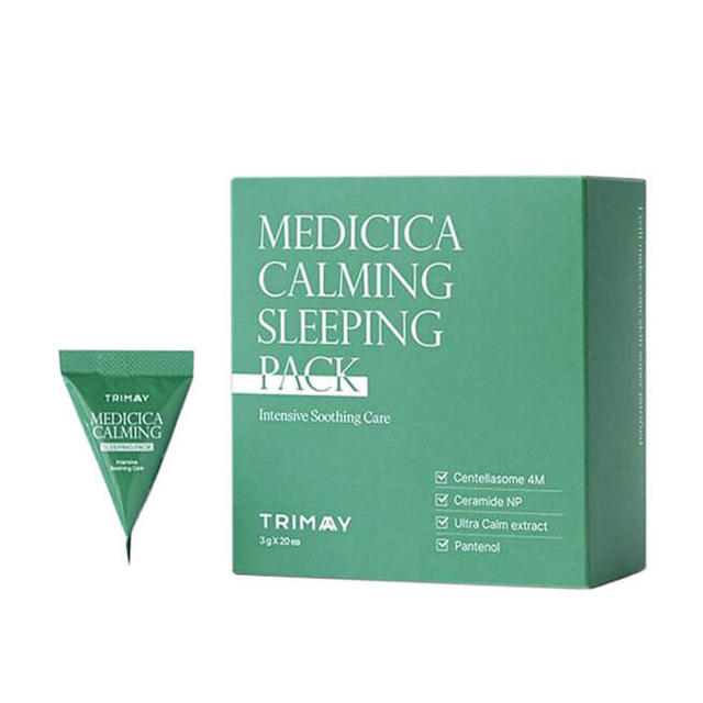 TRIMAY Ночная маска успокаивающая с центеллой  Medicica Calming Sleeping Pack 3 гр